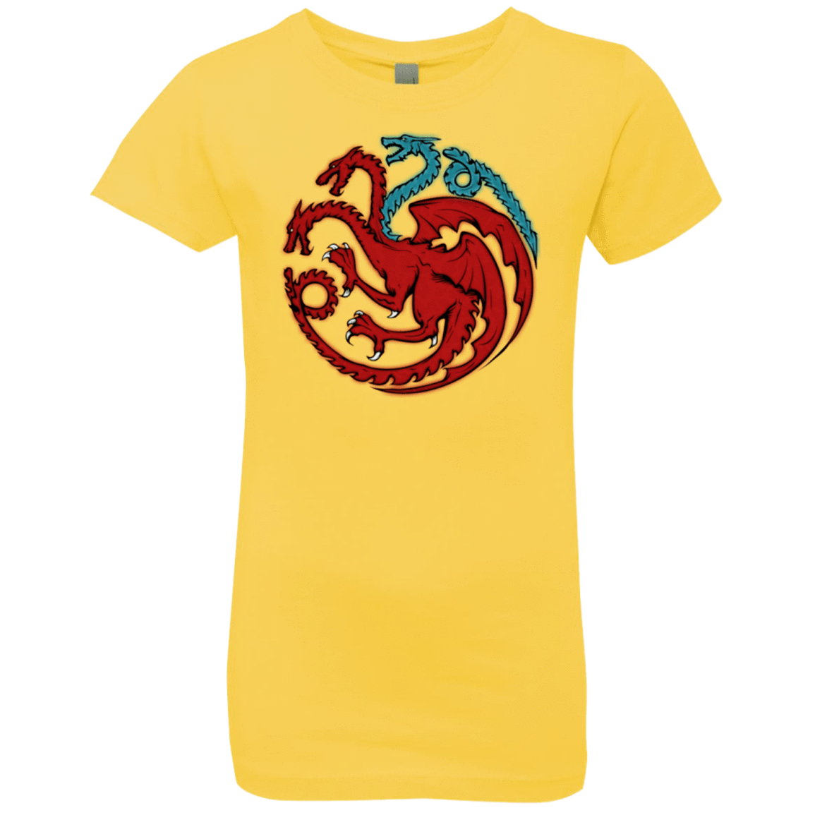 T-Shirts Vibrant Yellow / YXS Trinity of fire and ice V2 Girls Premium T-Shirt