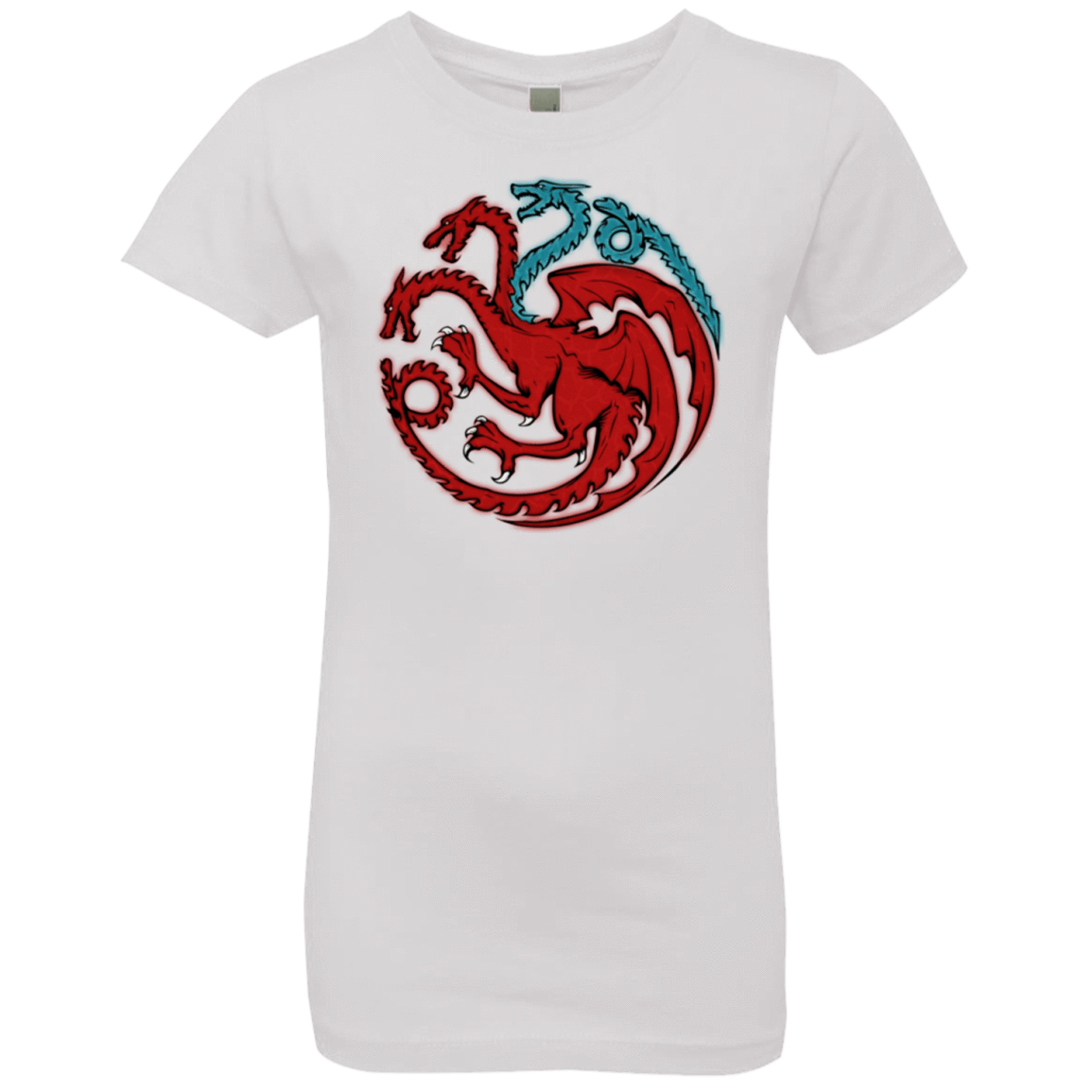 T-Shirts White / YXS Trinity of fire and ice V2 Girls Premium T-Shirt