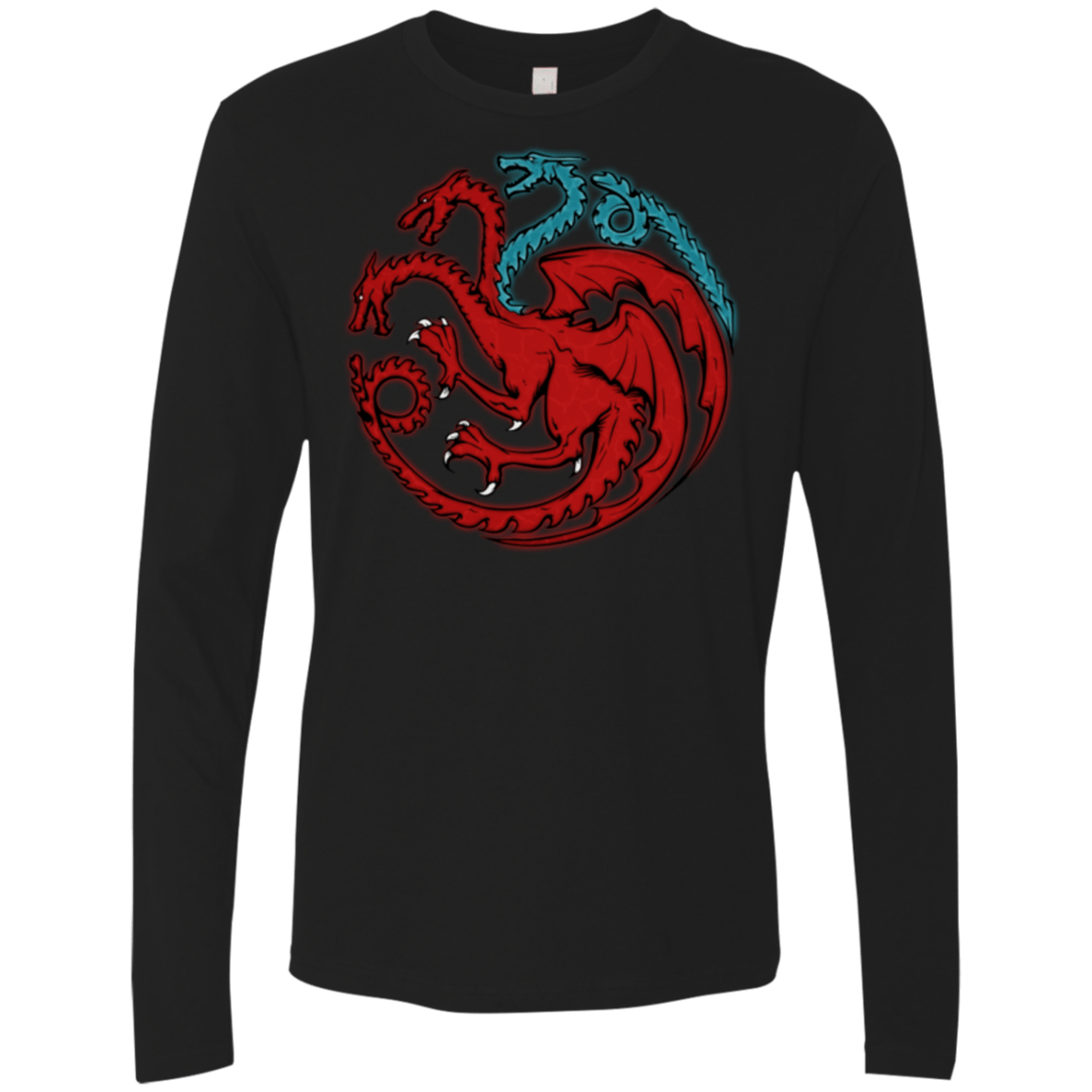 T-Shirts Black / Small Trinity of fire and ice V2 Men's Premium Long Sleeve