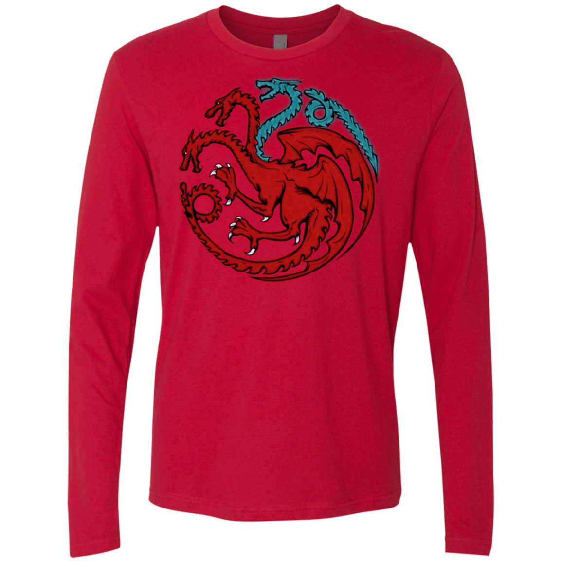 T-Shirts Red / Small Trinity of fire and ice V2 Men's Premium Long Sleeve
