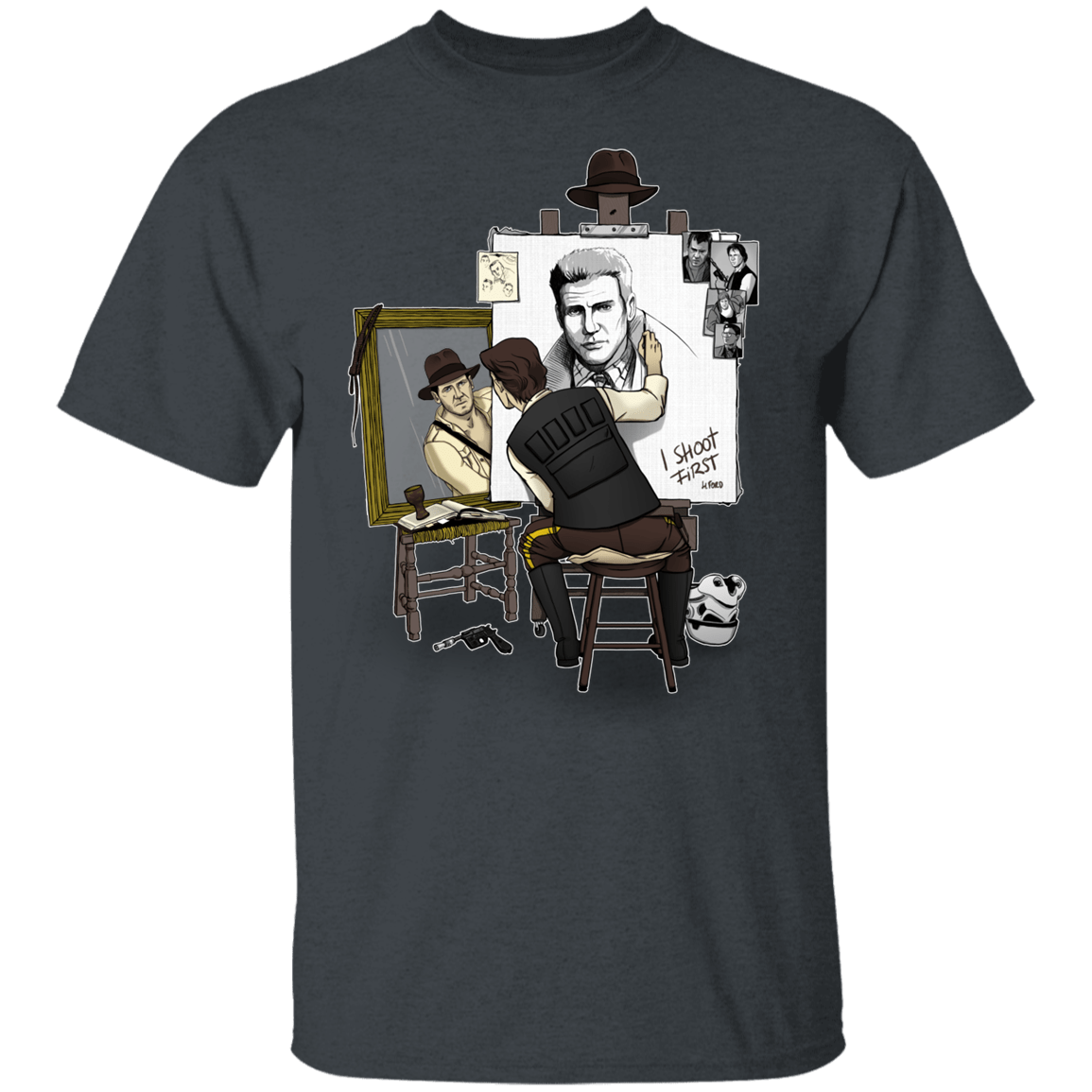 T-Shirts Dark Heather / YXS Triple Self Portrait Youth T-Shirt