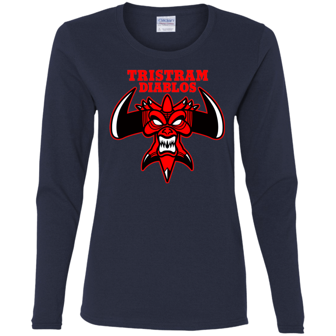 T-Shirts Navy / S Tristram Diablos Women's Long Sleeve T-Shirt