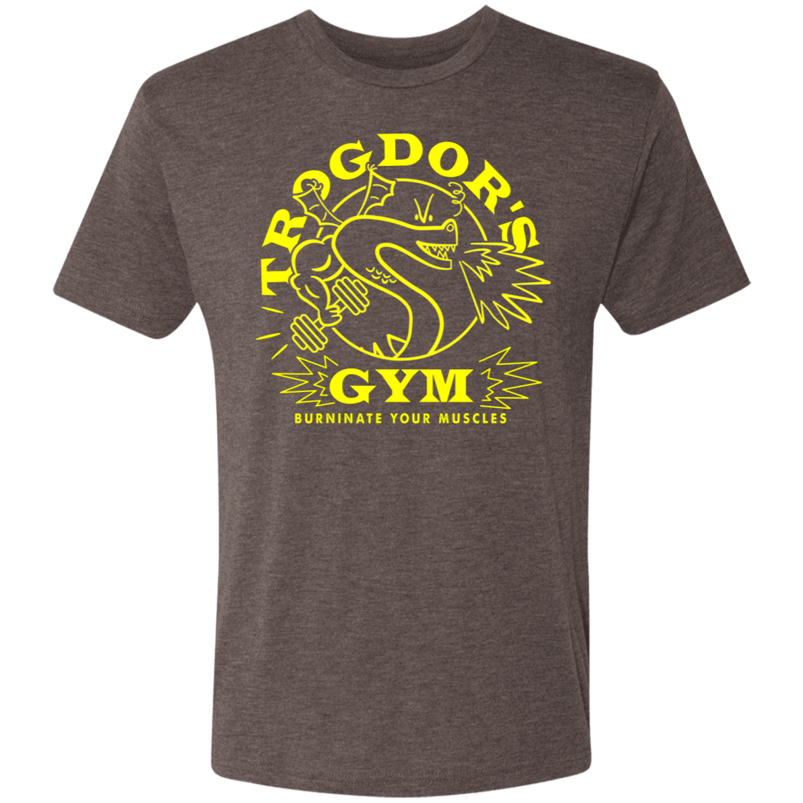 T-Shirts Macchiato / S Trogdors Gym Men's Triblend T-Shirt