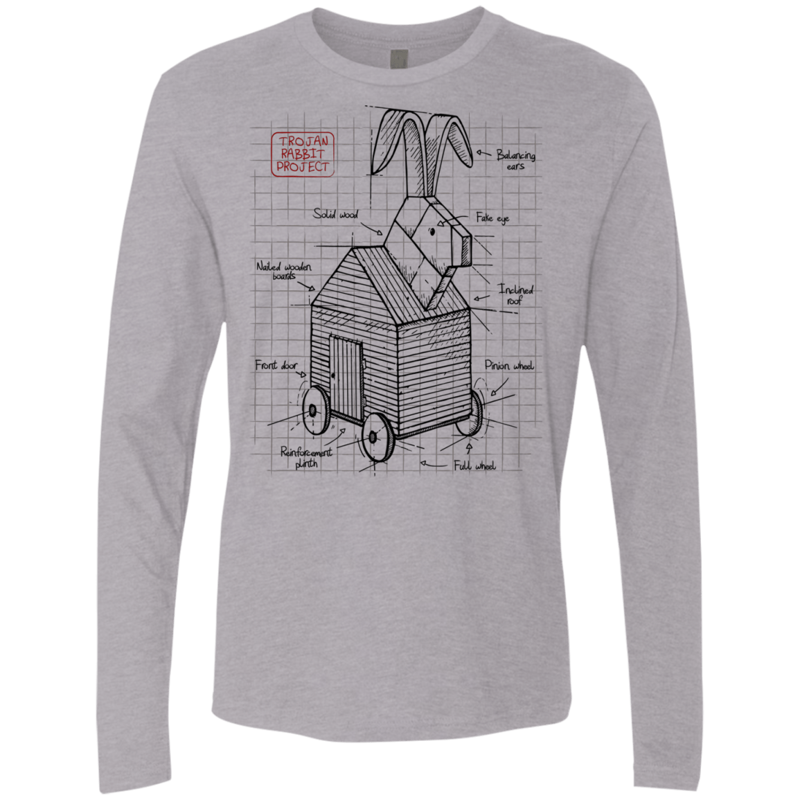 Trojan Rabbit Plan Men's Premium Long Sleeve