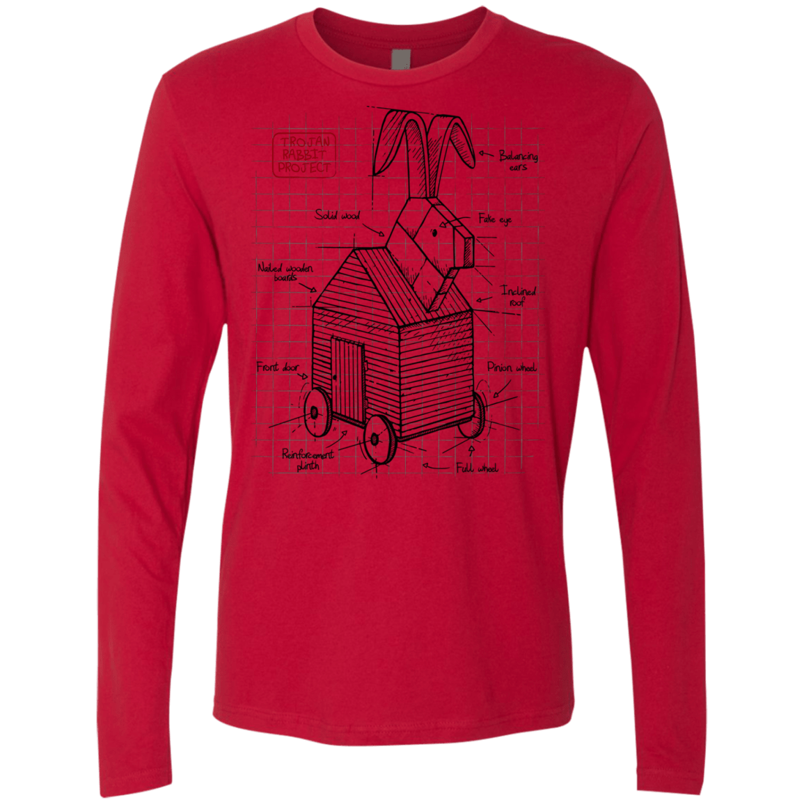 Trojan Rabbit Plan Men's Premium Long Sleeve