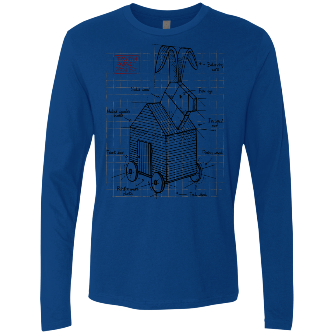 Trojan Rabbit Plan Men's Premium Long Sleeve
