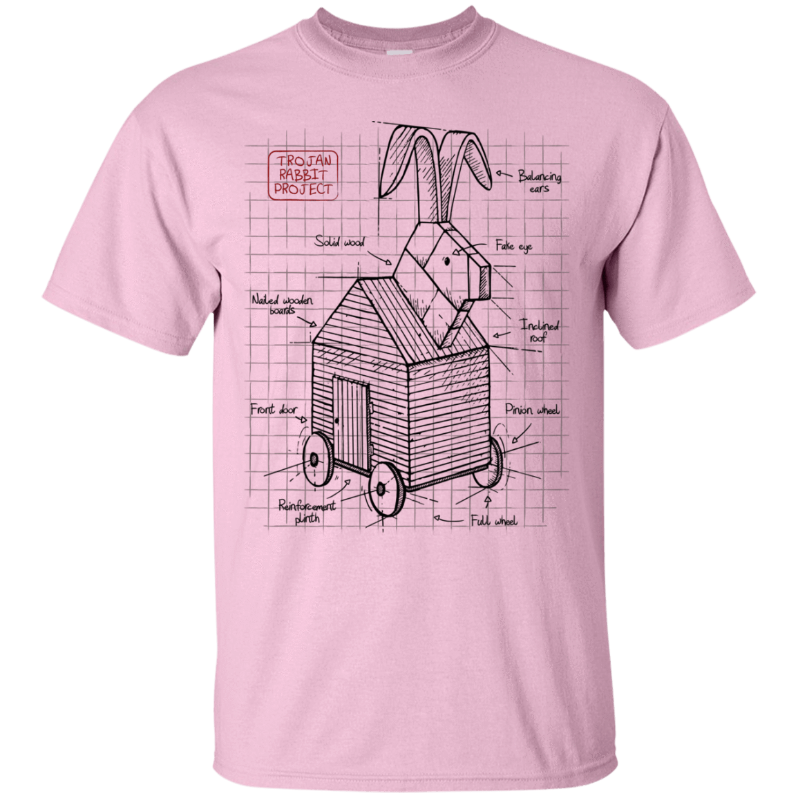 T-Shirts Light Pink / S Trojan Rabbit Plan T-Shirt