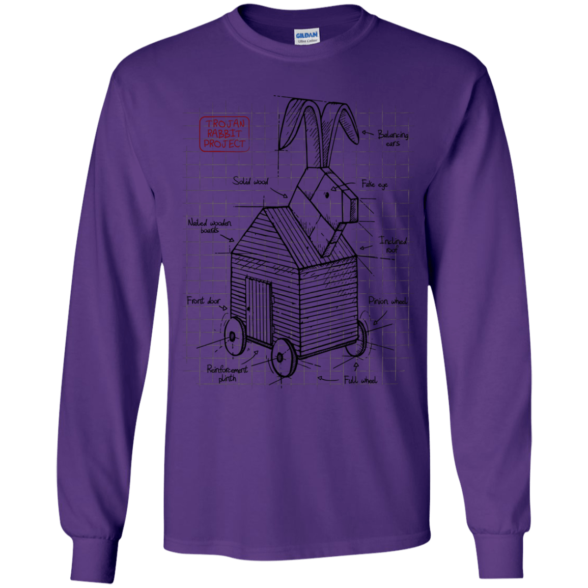 Trojan Rabbit Plan Youth Long Sleeve T-Shirt