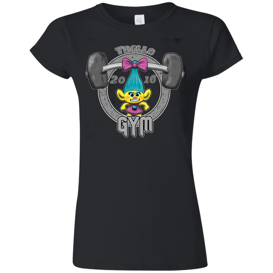 T-Shirts Black / S Trolls Gym Junior Slimmer-Fit T-Shirt