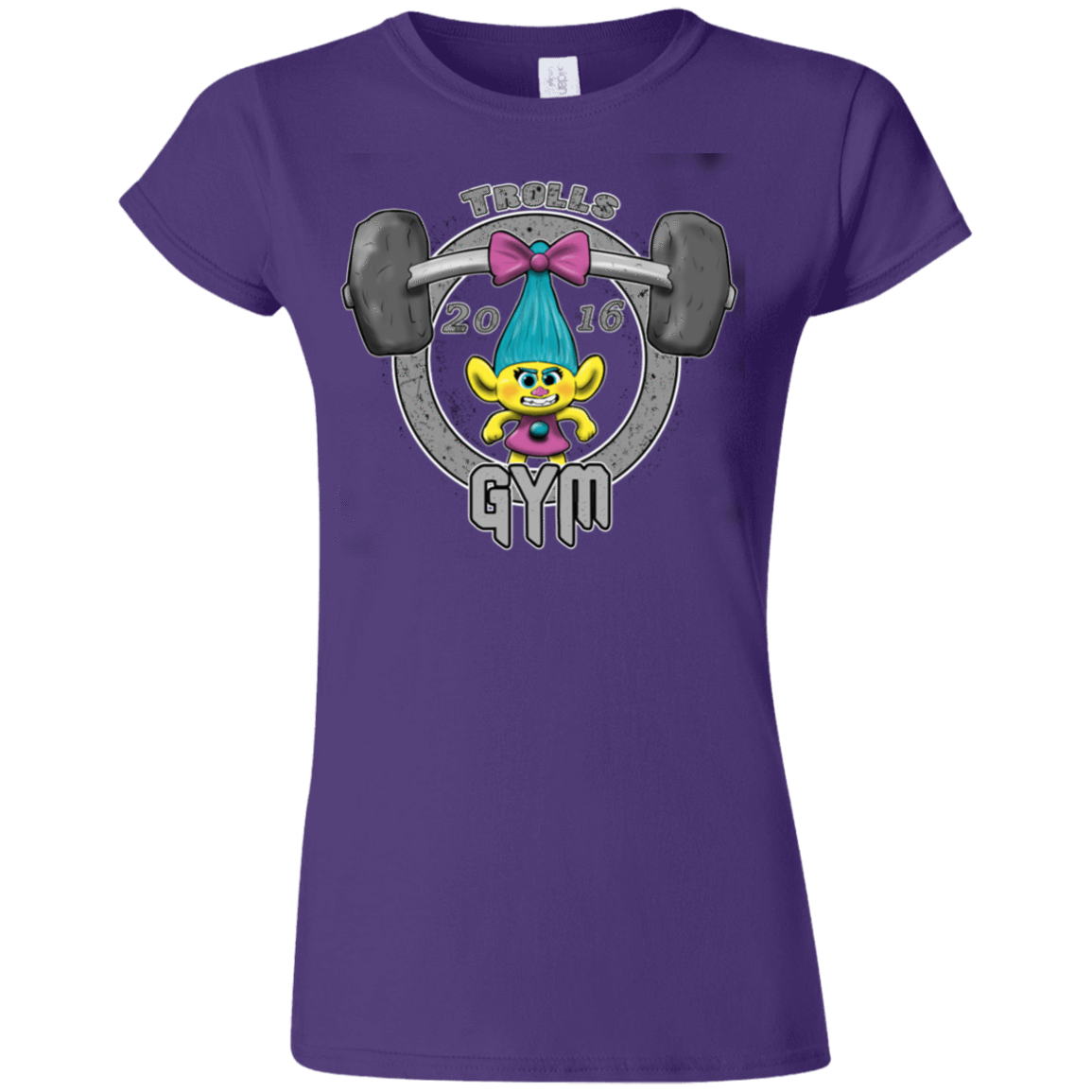 T-Shirts Purple / S Trolls Gym Junior Slimmer-Fit T-Shirt