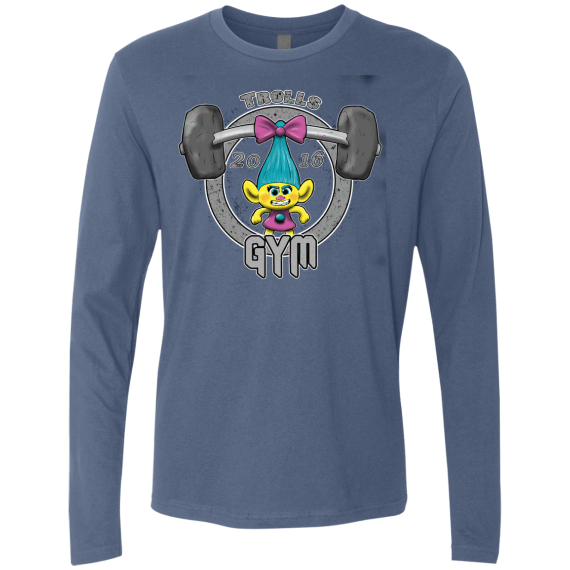 T-Shirts Indigo / S Trolls Gym Men's Premium Long Sleeve