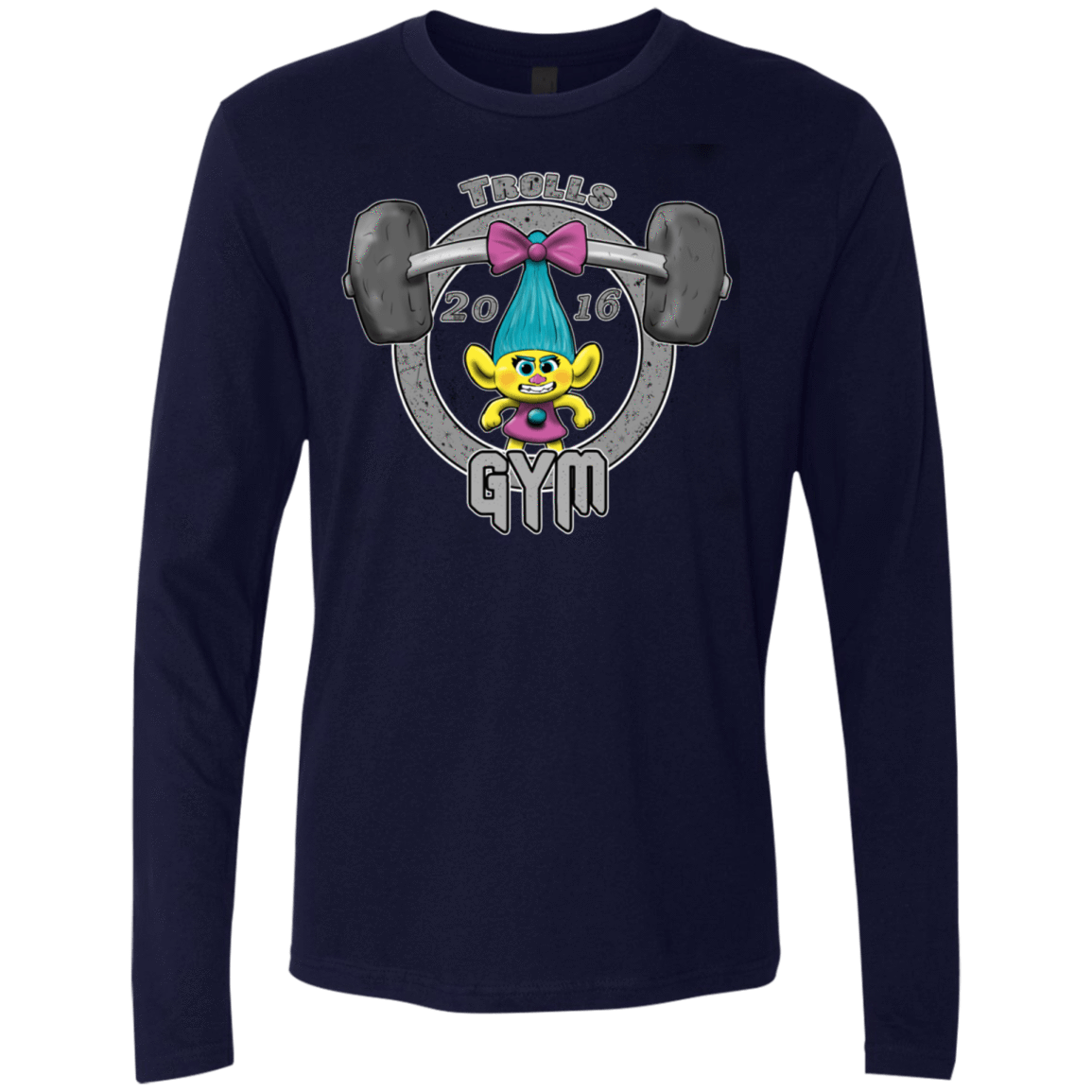 T-Shirts Midnight Navy / S Trolls Gym Men's Premium Long Sleeve