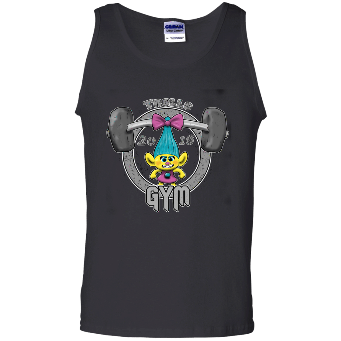 T-Shirts Black / S Trolls Gym Men's Tank Top