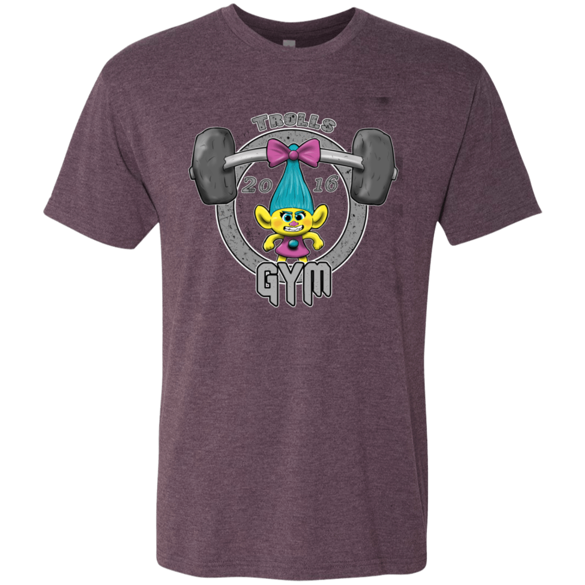 T-Shirts Vintage Purple / S Trolls Gym Men's Triblend T-Shirt