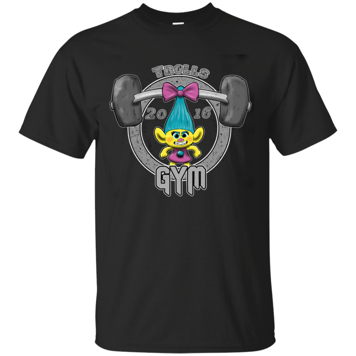T-Shirts Black / S Trolls Gym T-Shirt