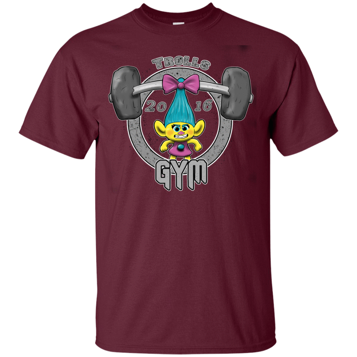 T-Shirts Maroon / YXS Trolls Gym Youth T-Shirt