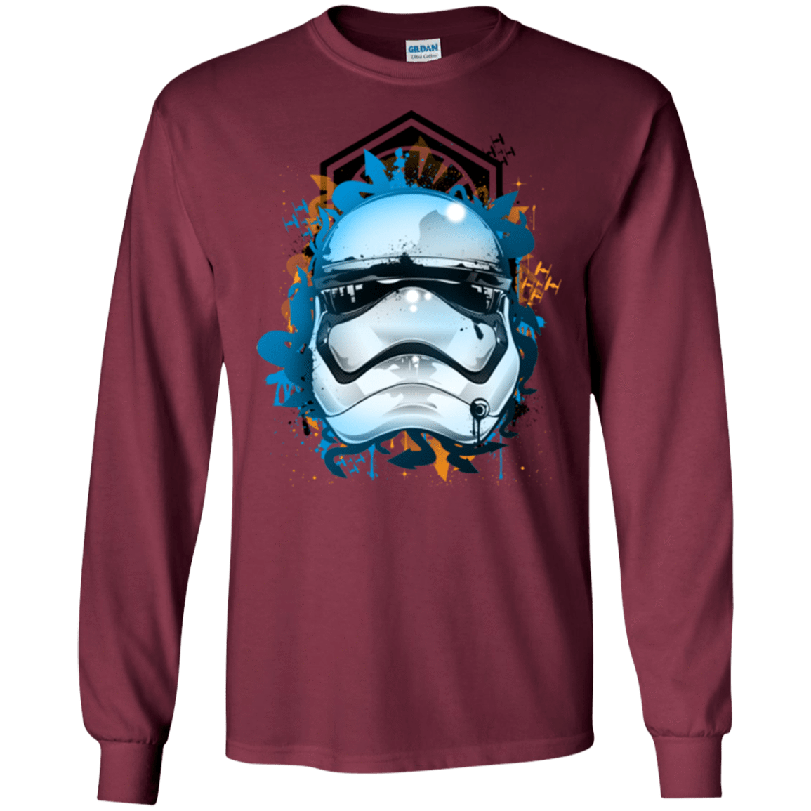 T-Shirts Maroon / S Troop style Men's Long Sleeve T-Shirt