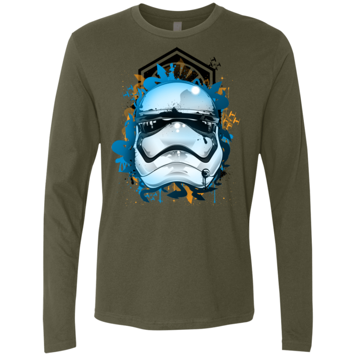 T-Shirts Military Green / S Troop style Men's Premium Long Sleeve