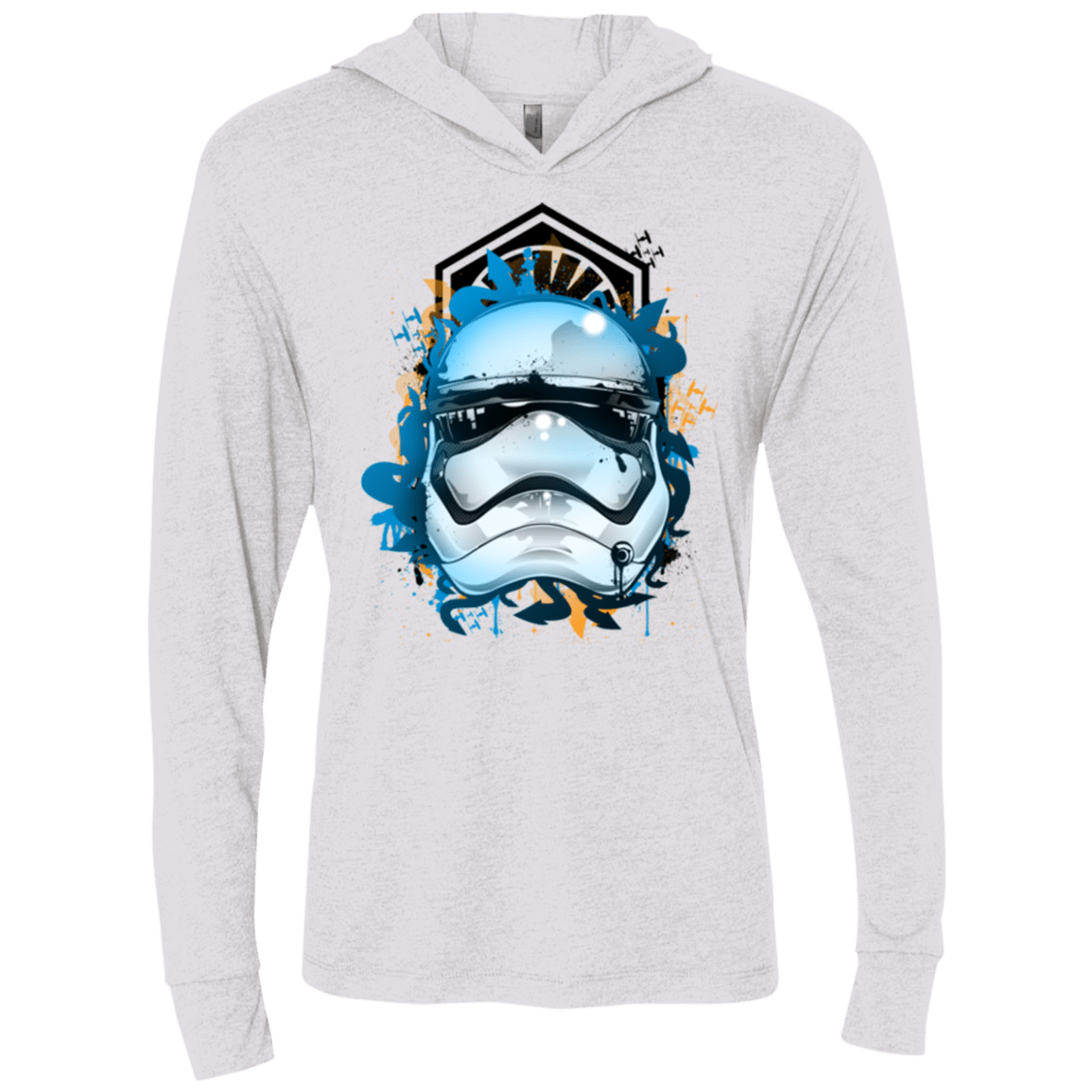 T-Shirts Heather White / X-Small Troop style Triblend Long Sleeve Hoodie Tee