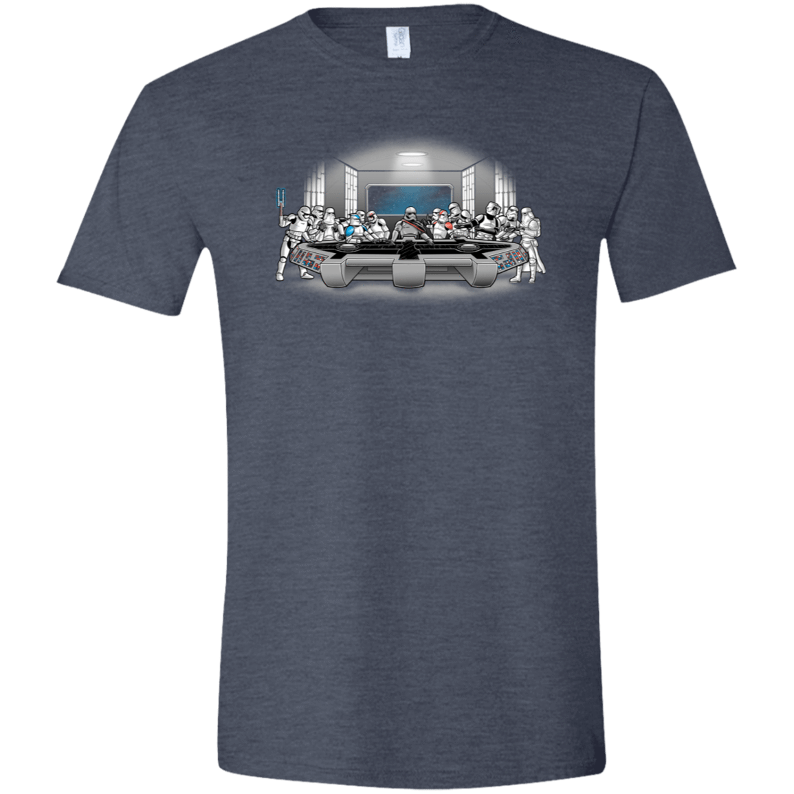 T-Shirts Heather Navy / S Troopers Dinner Men's Semi-Fitted Softstyle
