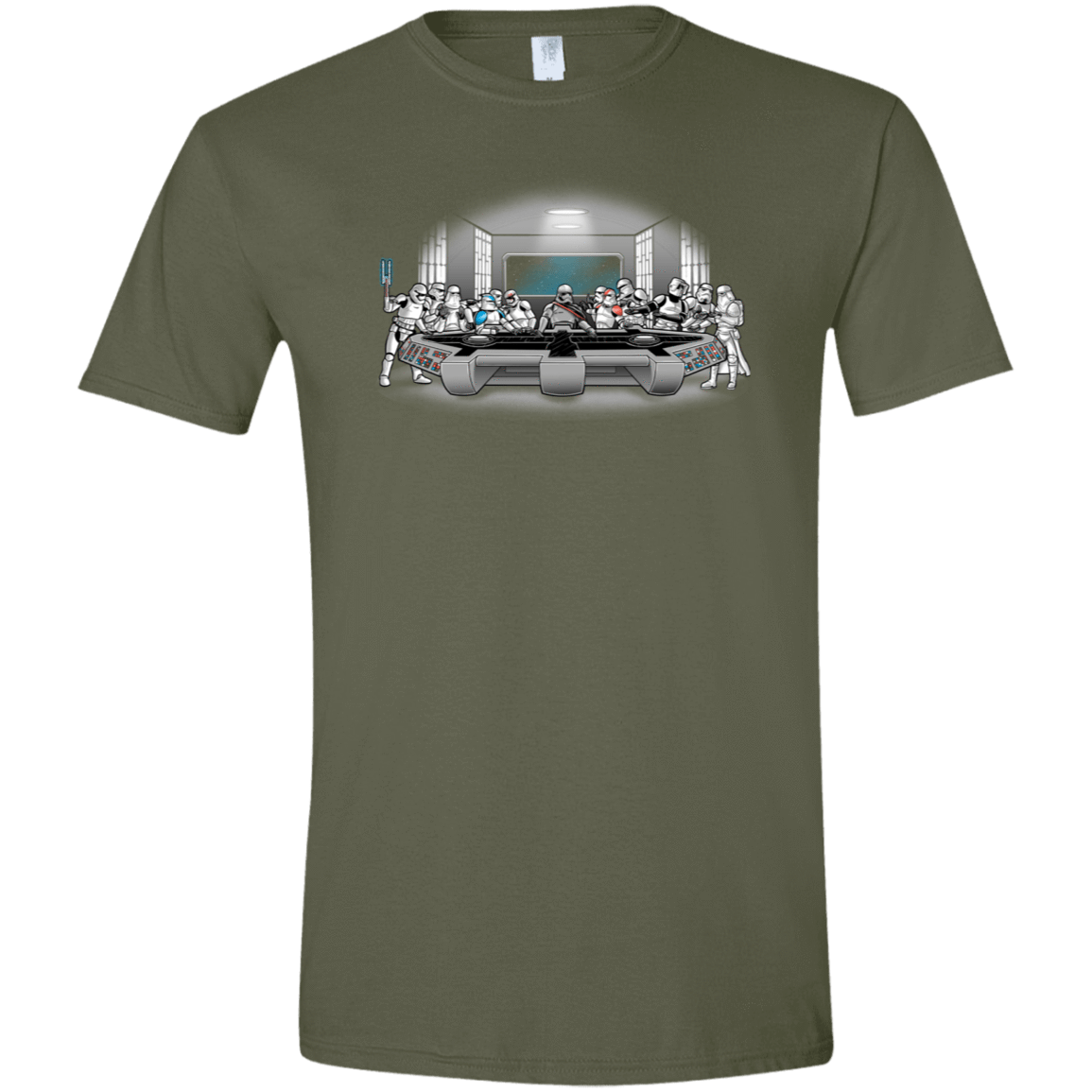T-Shirts Military Green / S Troopers Dinner Men's Semi-Fitted Softstyle