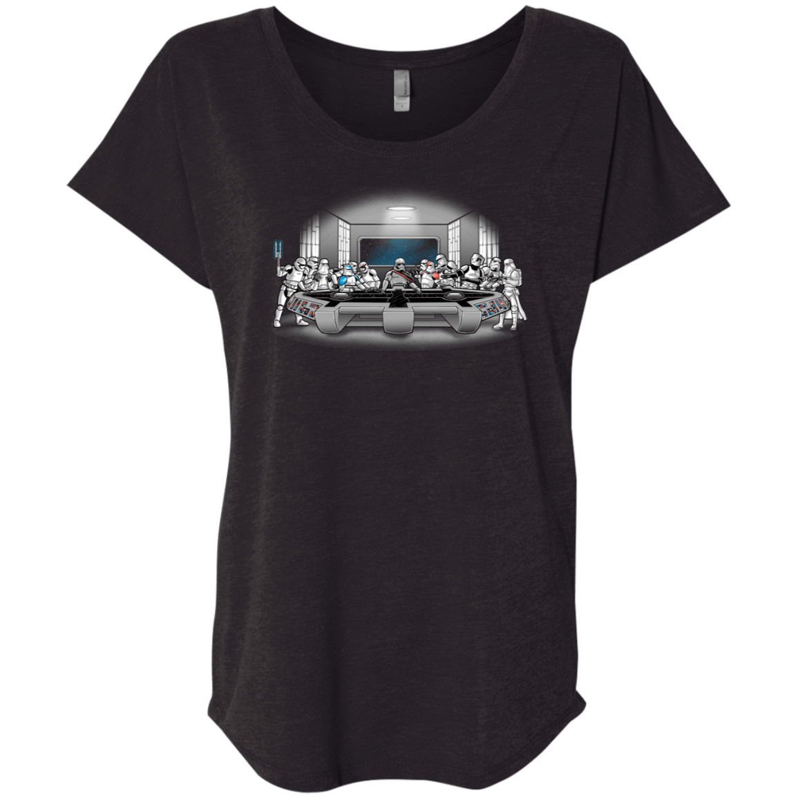 T-Shirts Vintage Black / X-Small Troopers Dinner Triblend Dolman Sleeve