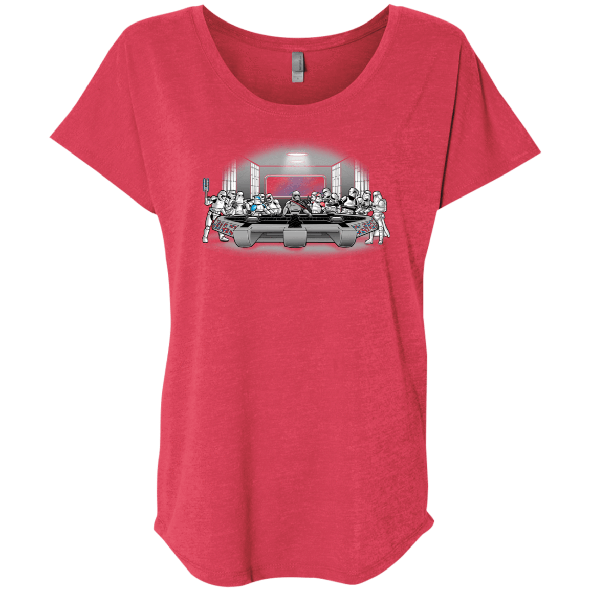 T-Shirts Vintage Red / X-Small Troopers Dinner Triblend Dolman Sleeve