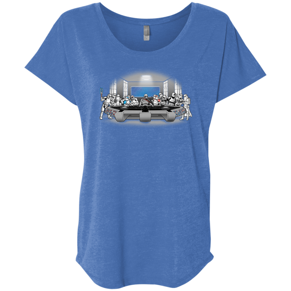 T-Shirts Vintage Royal / X-Small Troopers Dinner Triblend Dolman Sleeve