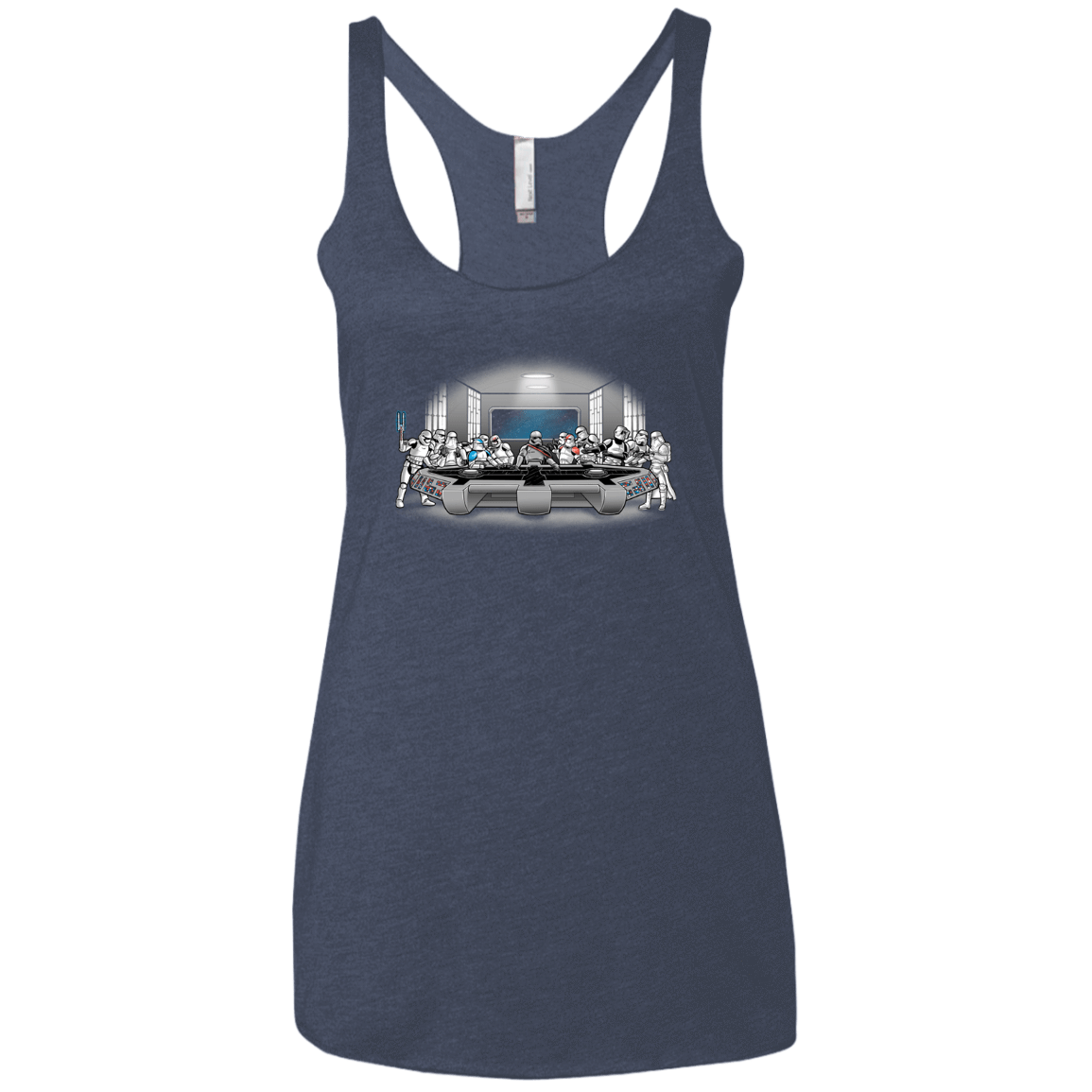 T-Shirts Vintage Navy / X-Small Troopers Dinner Women's Triblend Racerback Tank