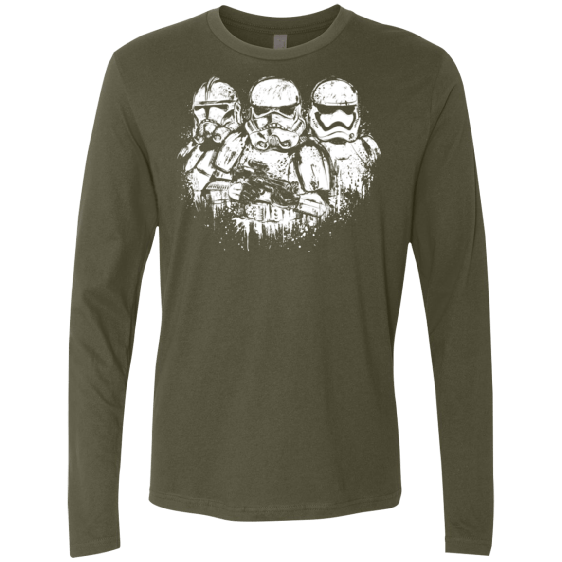 T-Shirts Military Green / Small Troopers Men's Premium Long Sleeve