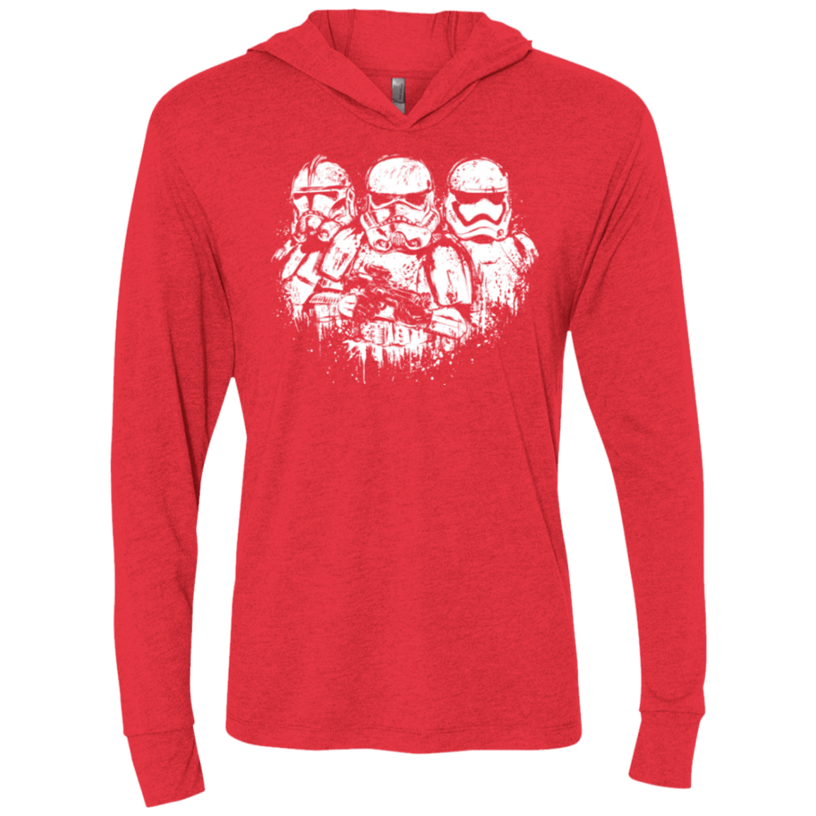 T-Shirts Vintage Red / X-Small Troopers Triblend Long Sleeve Hoodie Tee