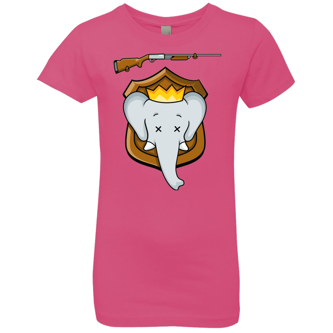 T-Shirts Hot Pink / YXS Trophy Babar Girls Premium T-Shirt