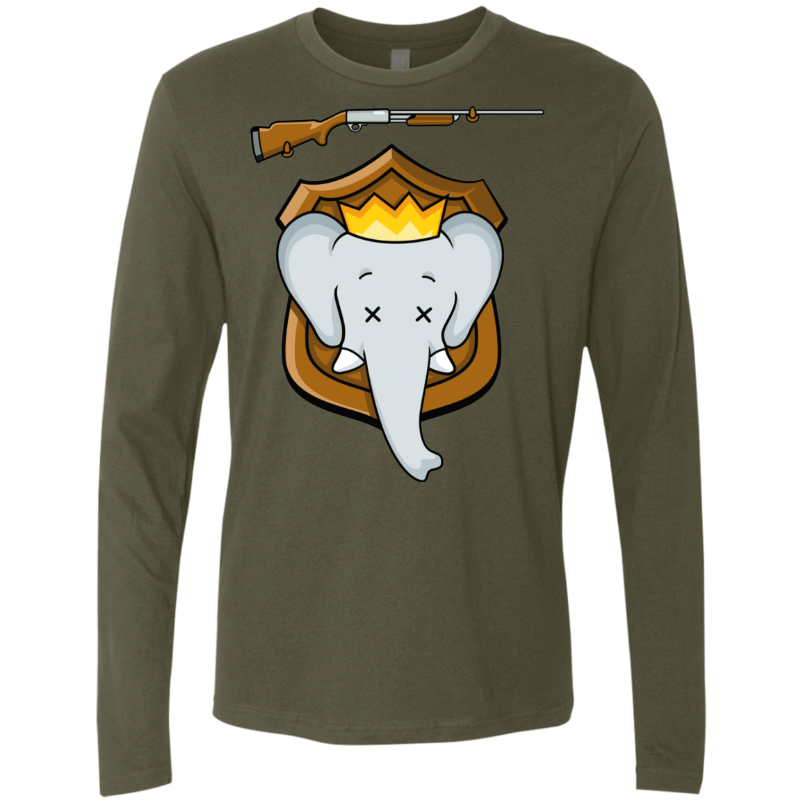 T-Shirts Military Green / S Trophy Babar Men's Premium Long Sleeve