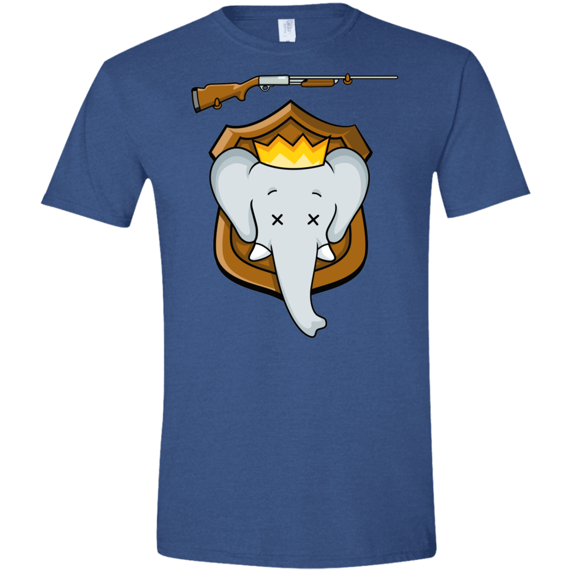 T-Shirts Heather Royal / X-Small Trophy Babar Men's Semi-Fitted Softstyle