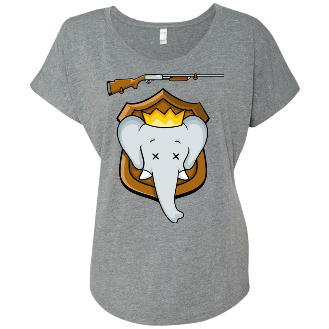 T-Shirts Premium Heather / X-Small Trophy Babar Triblend Dolman Sleeve