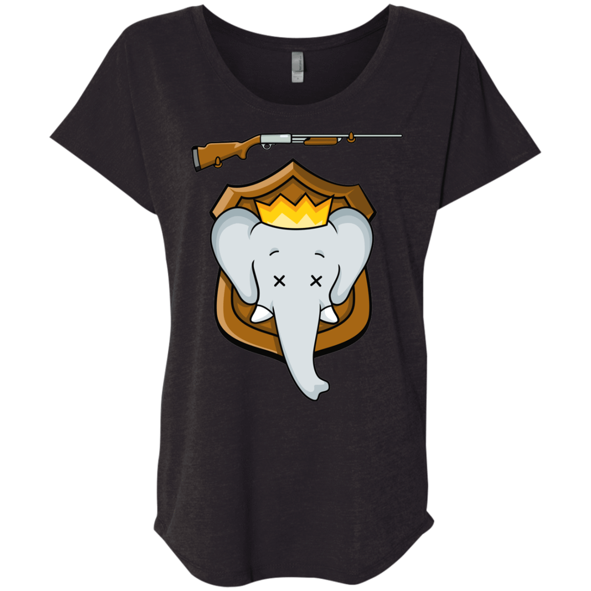 T-Shirts Vintage Black / X-Small Trophy Babar Triblend Dolman Sleeve