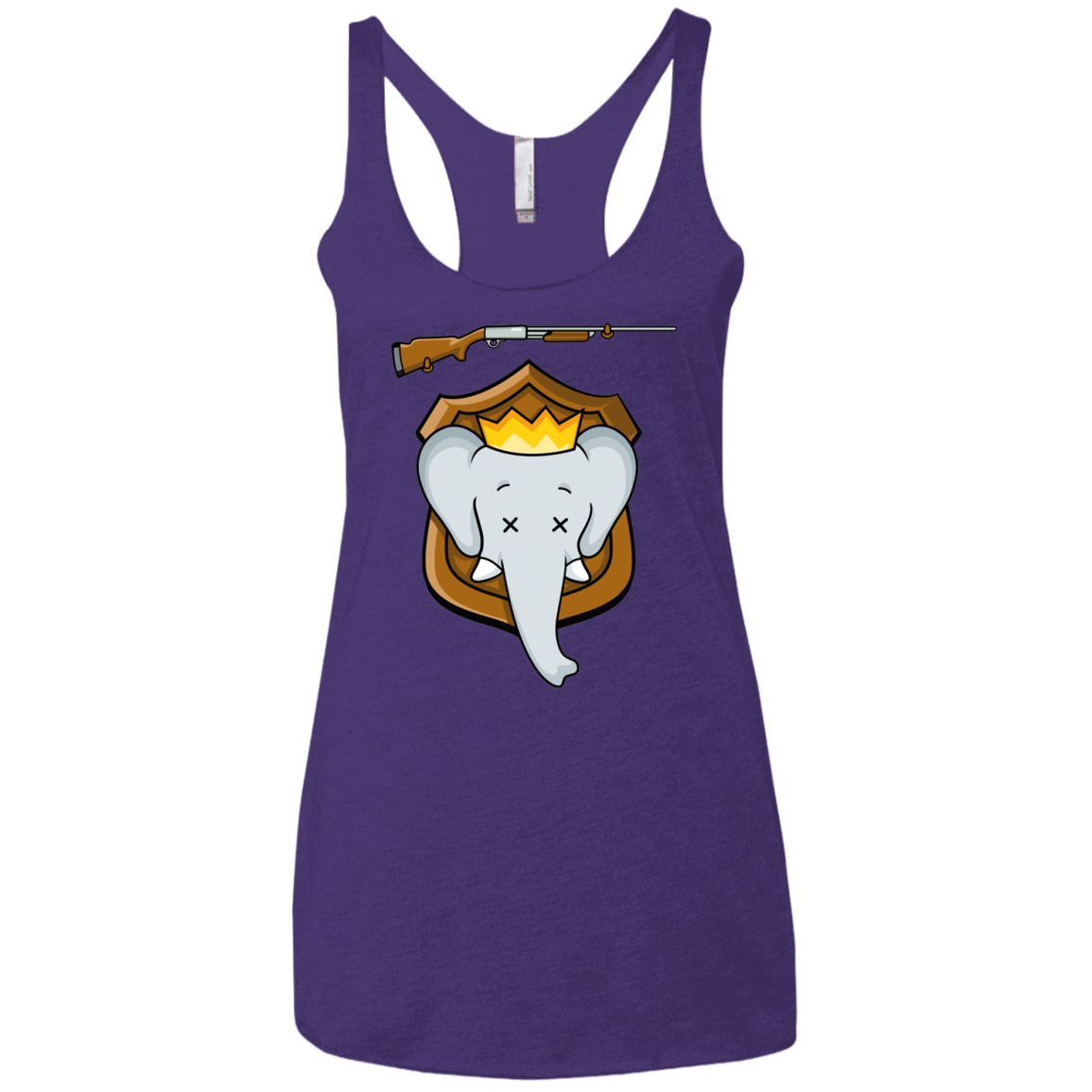 T-Shirts Purple Rush / X-Small Trophy Babar Women's Triblend Racerback Tank