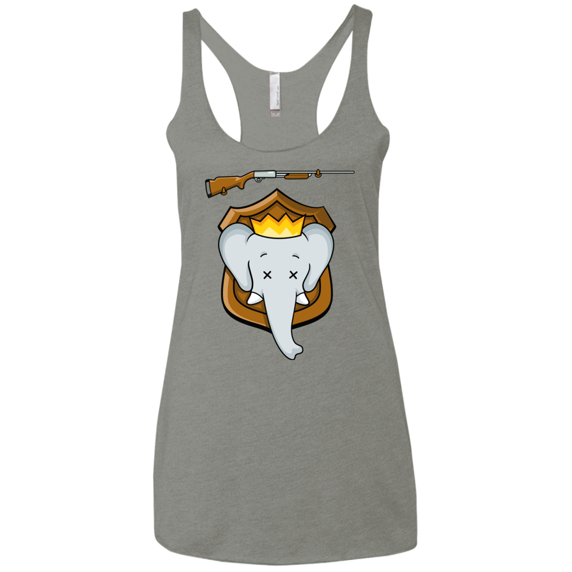 T-Shirts Venetian Grey / X-Small Trophy Babar Women's Triblend Racerback Tank