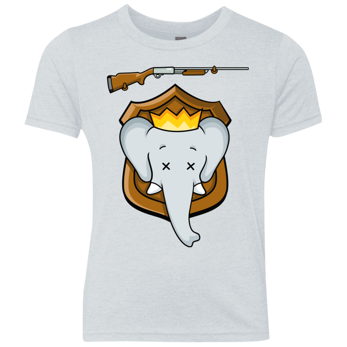 T-Shirts Heather White / YXS Trophy Babar Youth Triblend T-Shirt