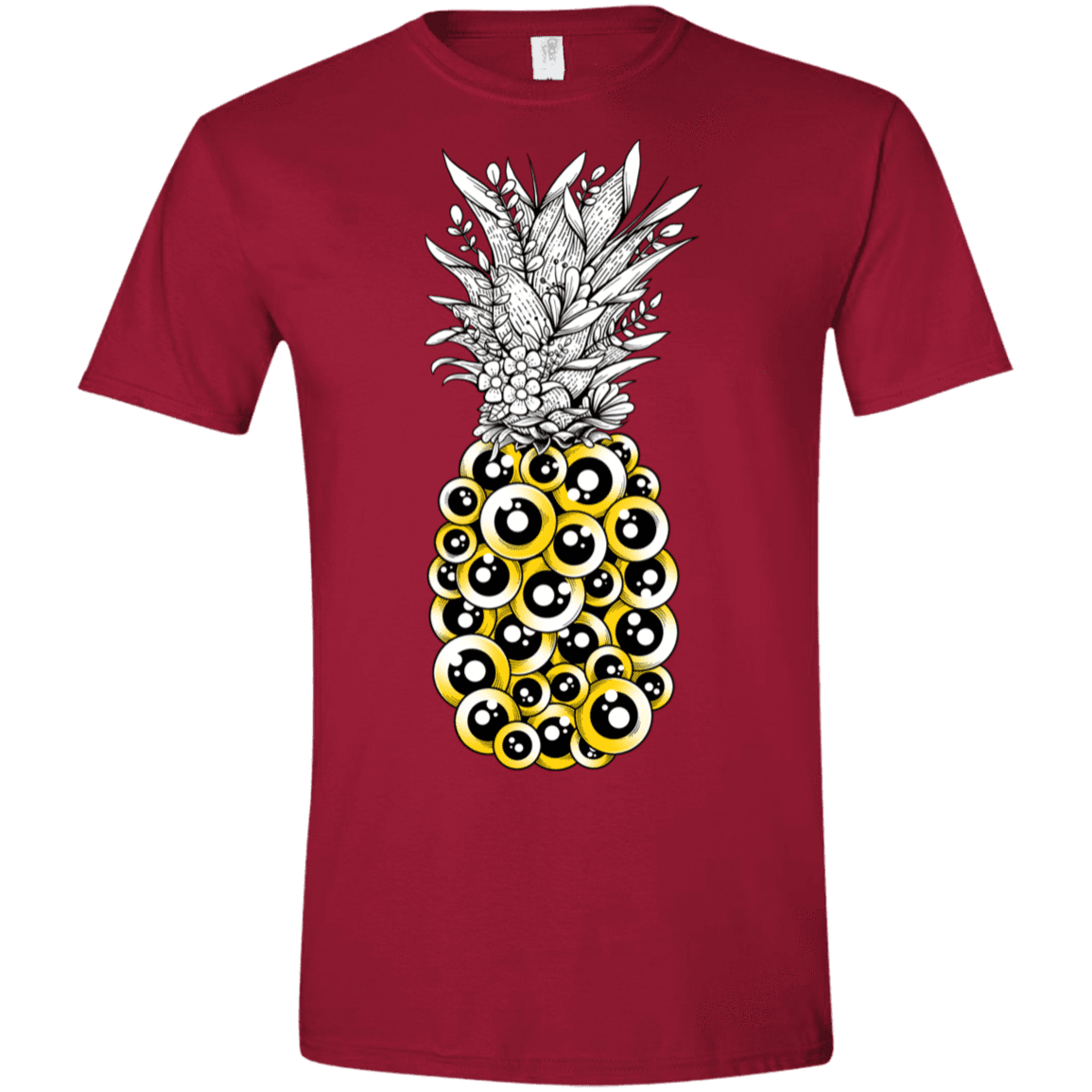 T-Shirts Cardinal Red / S Tropical Illusion Men's Semi-Fitted Softstyle