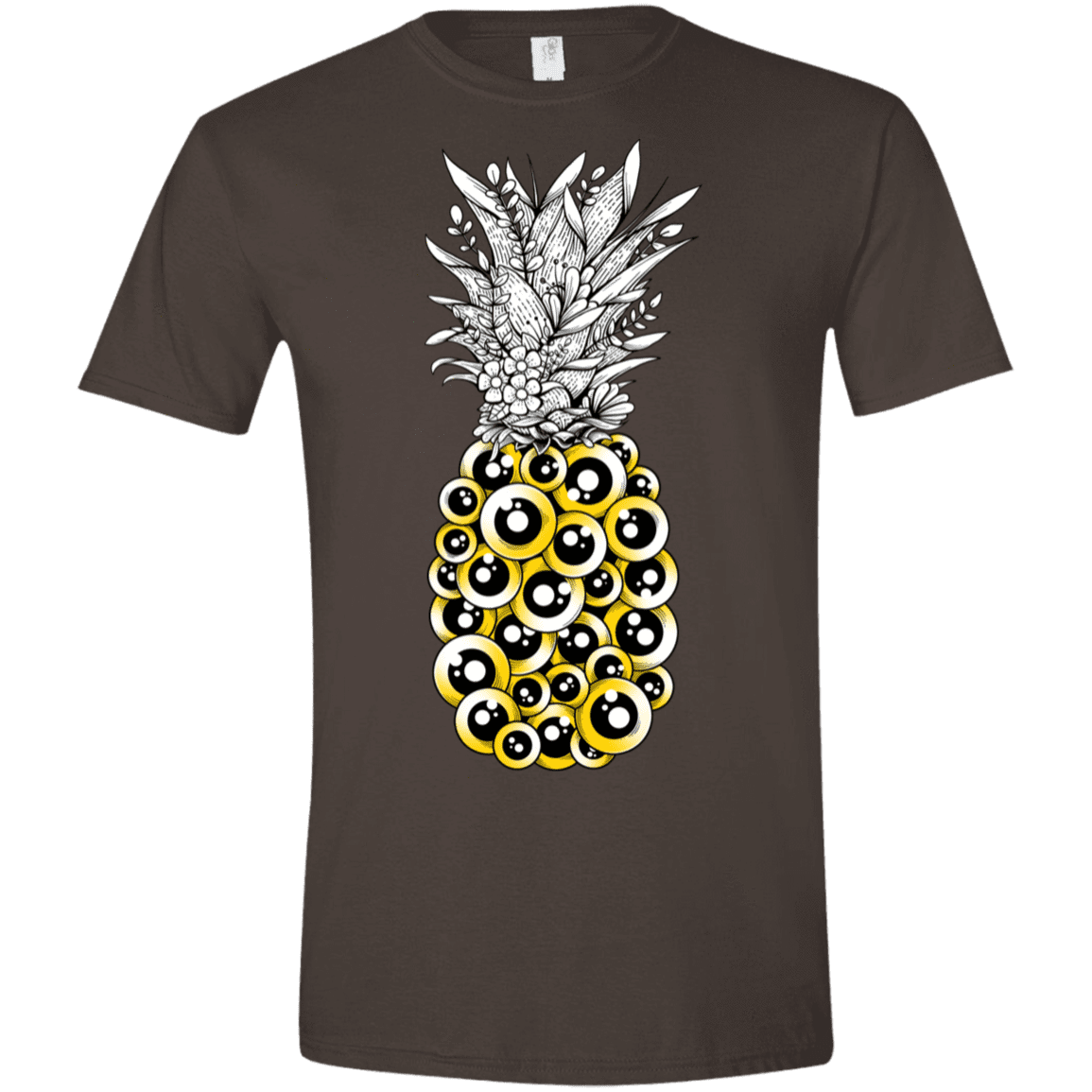 T-Shirts Dark Chocolate / S Tropical Illusion Men's Semi-Fitted Softstyle