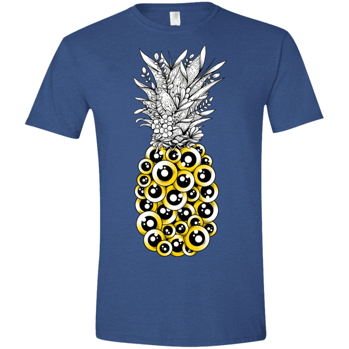 T-Shirts Heather Royal / X-Small Tropical Illusion Men's Semi-Fitted Softstyle