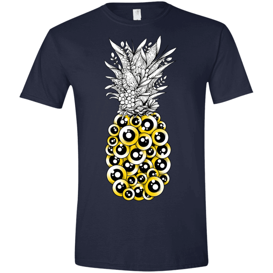 T-Shirts Navy / X-Small Tropical Illusion Men's Semi-Fitted Softstyle