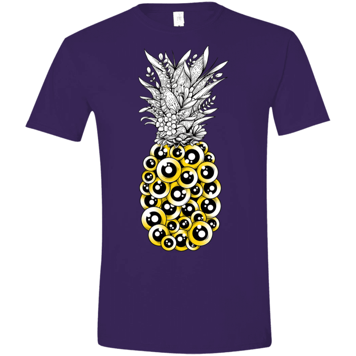 T-Shirts Purple / S Tropical Illusion Men's Semi-Fitted Softstyle