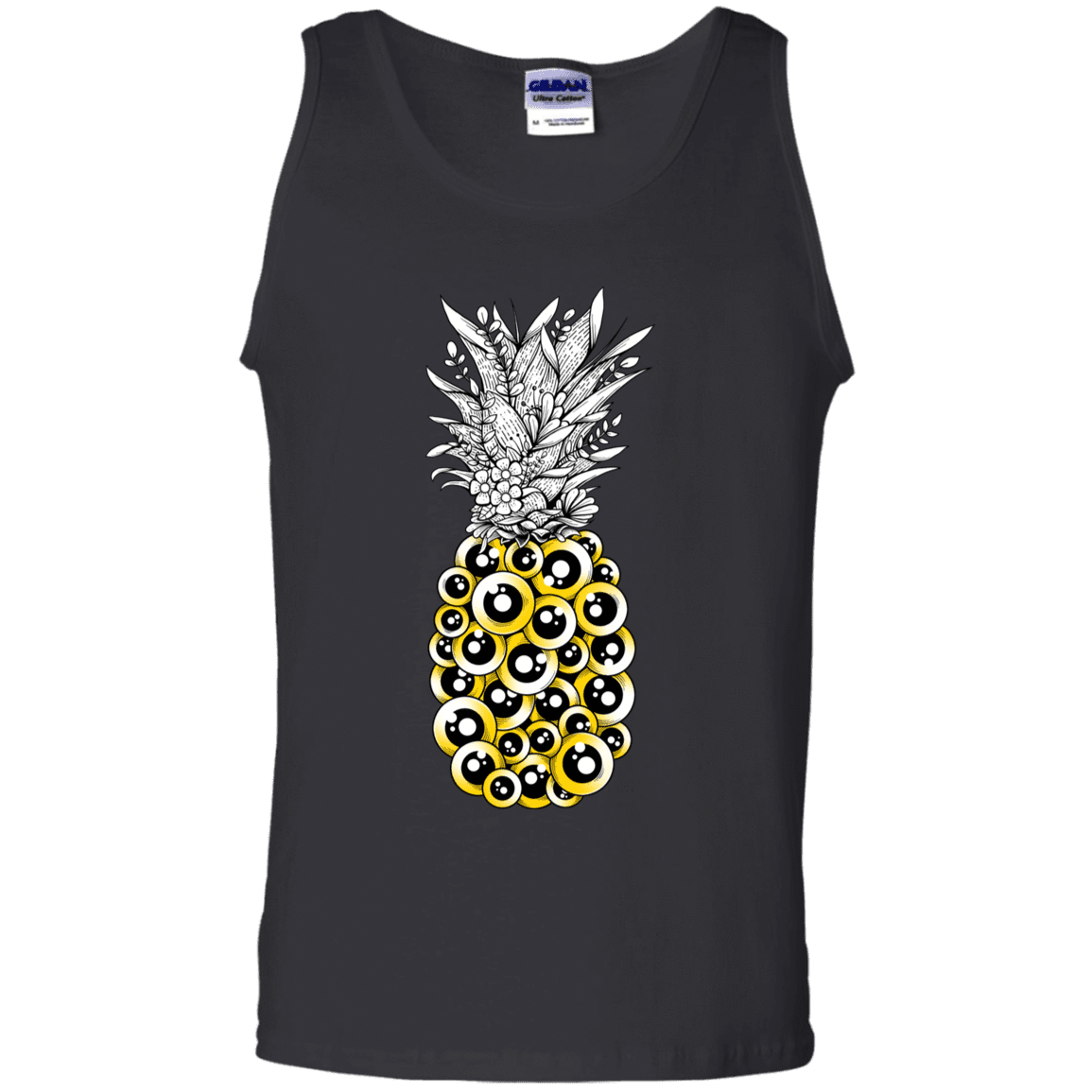 T-Shirts Black / S Tropical Illusion Men's Tank Top