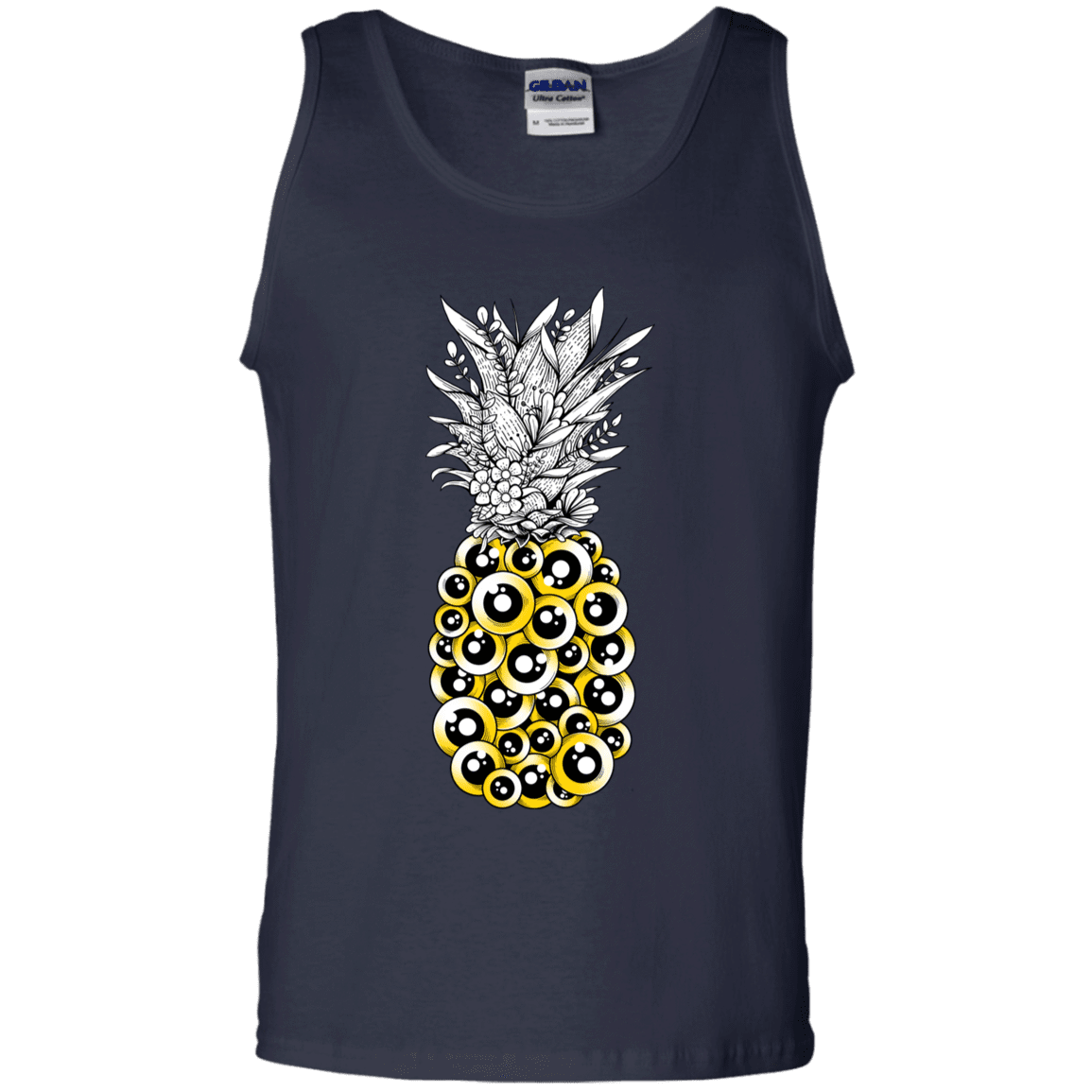 T-Shirts Navy / S Tropical Illusion Men's Tank Top