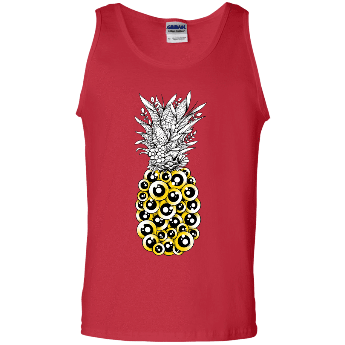 T-Shirts Red / S Tropical Illusion Men's Tank Top