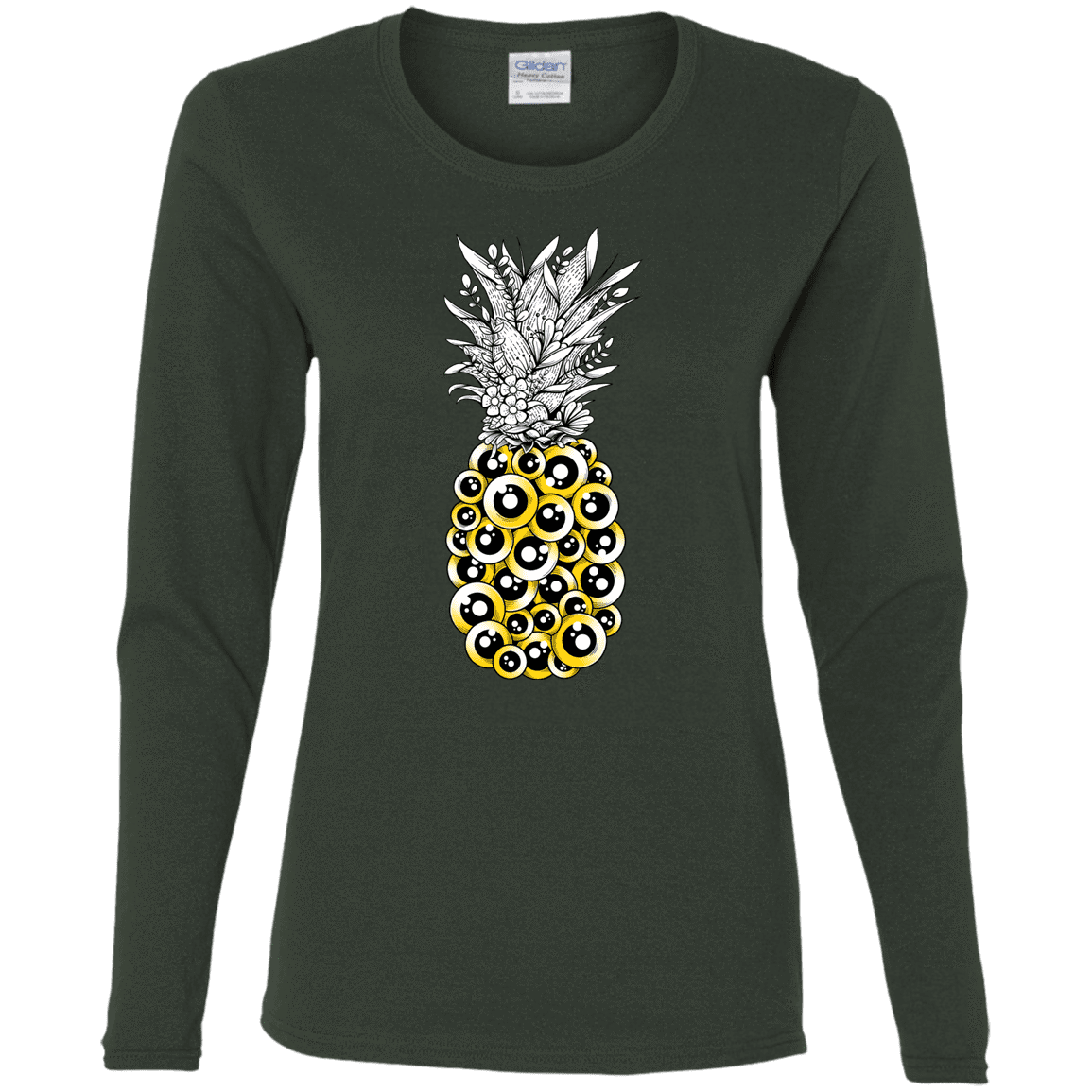T-Shirts Forest / S Tropical Illusion Women's Long Sleeve T-Shirt