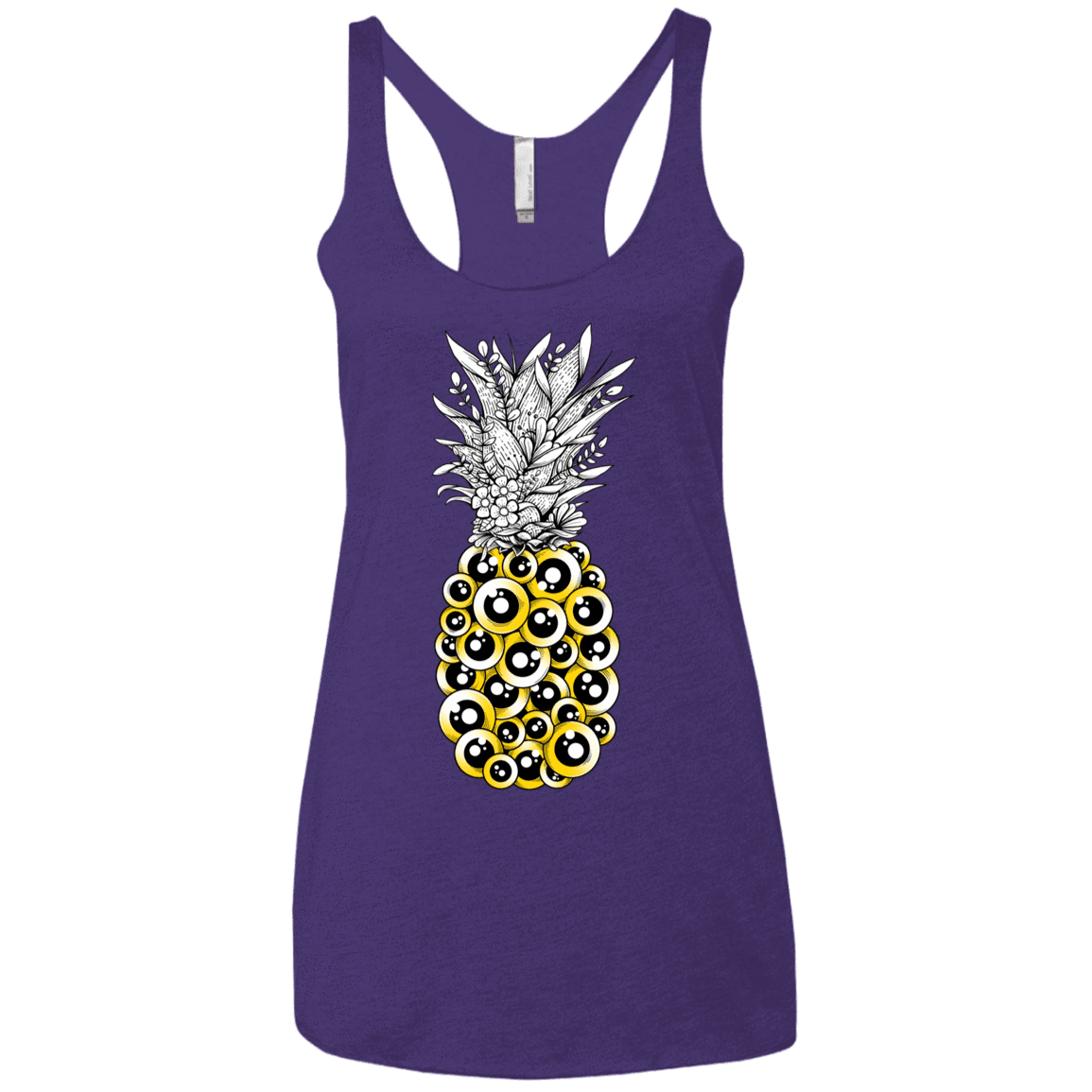 T-Shirts Purple Rush / X-Small Tropical Illusion Women's Triblend Racerback Tank
