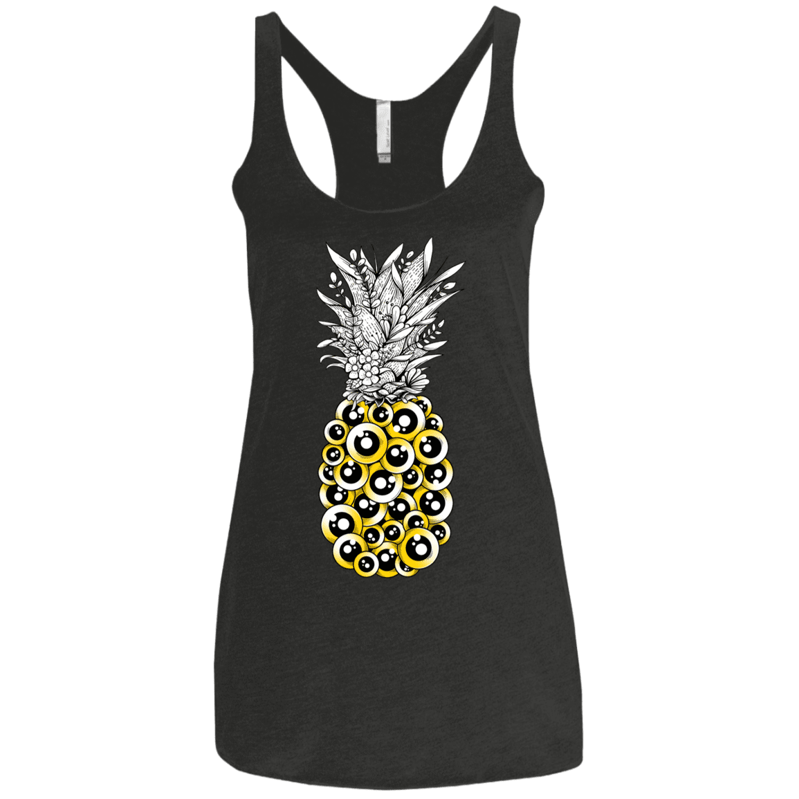 T-Shirts Vintage Black / X-Small Tropical Illusion Women's Triblend Racerback Tank